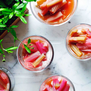Recipe Sweet Rhubarb Fool Portrait