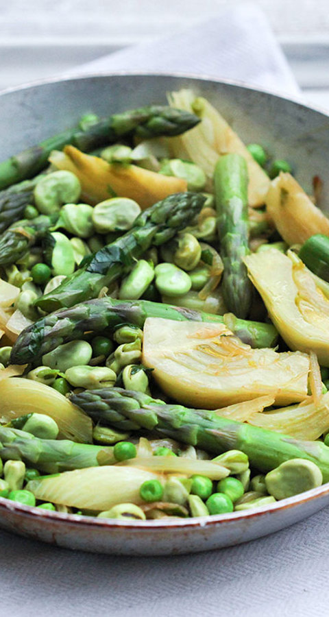 Warm Spring Vegetable Medley